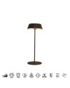 RELAX * SOBREMESA LED CORTEN - RECARGABLE